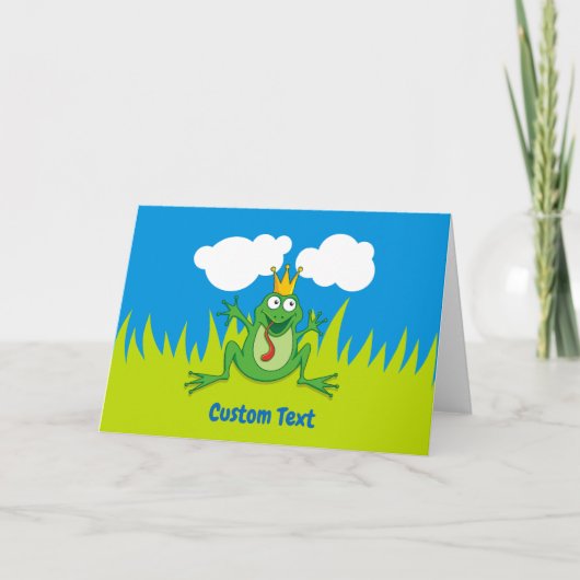 Prince Frog 7" x 5" Holiday Kaart (Voorkant)