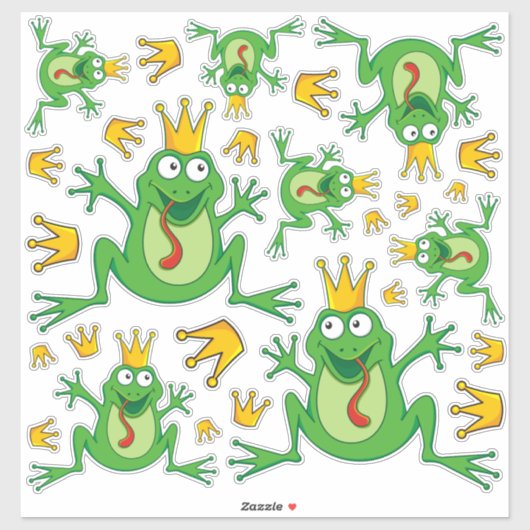Prince Frog Icon Set Stickers (Vel)