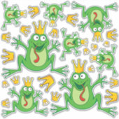 Prince Frog Icon Set Stickers (Voorkant)