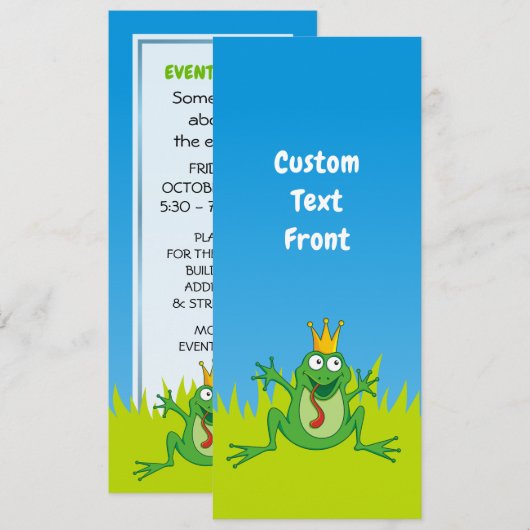 Prince Frog Kaart (Voorkant / Achterkant)