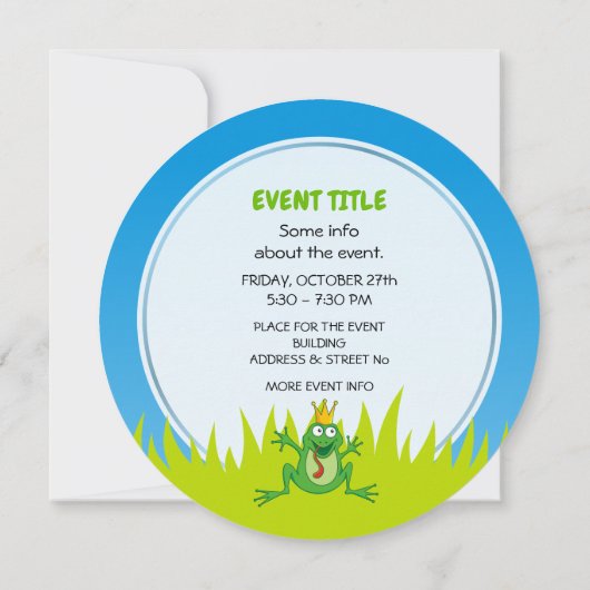 Prince Frog Kaart (Achterkant)