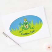 Prince Frog Ovale Sticker (Envelop)