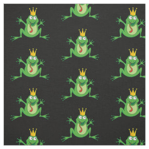 Prince Frog Pattern Stof