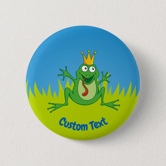 Prince Frog Pinback Button (Voorkant)