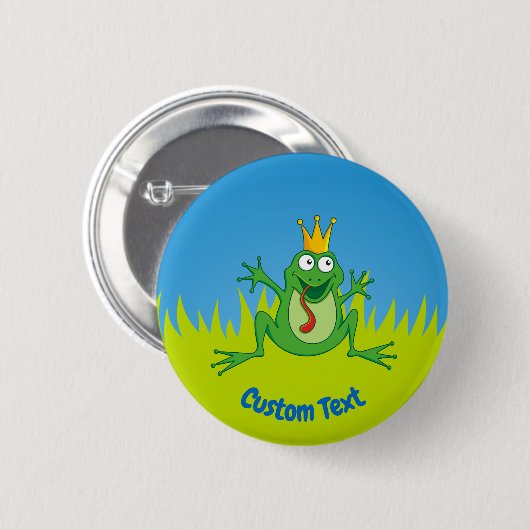 Prince Frog Pinback Button (Voorkant /achterkant)