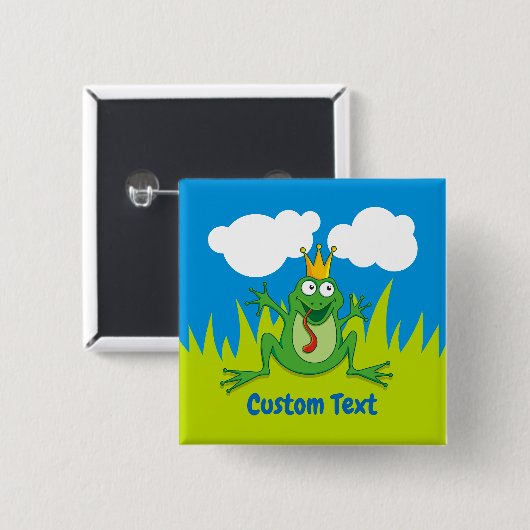 Prince Frog Pinback Button (Voorkant /achterkant)