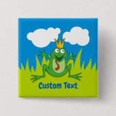 Prince Frog Pinback Button (Voorkant)