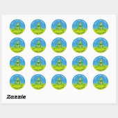 Prince Frog Ronde Sticker (Vel)