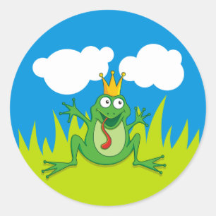 Prince Frog Ronde Sticker