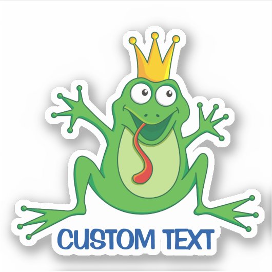 Prince Frog Sticker (Voorkant)