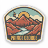 Prince George, Brits-Columbia Sticker (Voorkant)