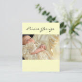 Prince George Christening Briefkaart (Staand voorkant)