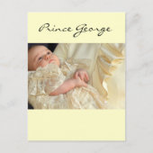 Prince George Christening Briefkaart (Voorkant)