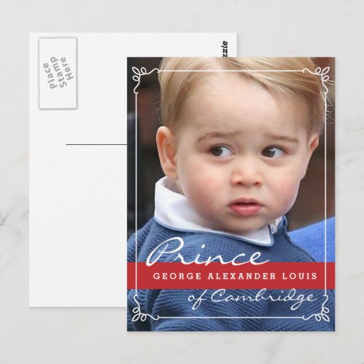 Prince George en Prince William Briefkaart (Voorkant / Achterkant)