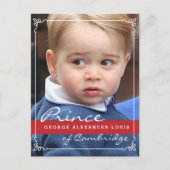 Prince George en Prince William Briefkaart (Voorkant)