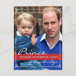 Prince George en Prince William Briefkaart