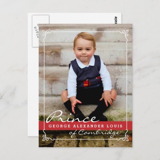 Prince George en Prince William Briefkaart (Voorkant / Achterkant)