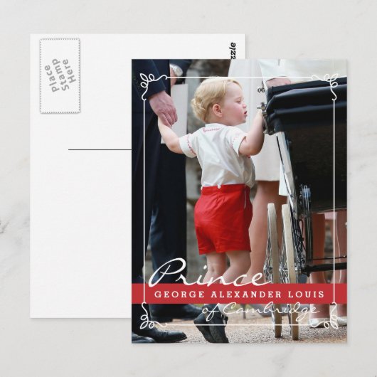 Prince George en Prince William Briefkaart (Voorkant / Achterkant)