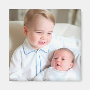 Prince George en Princess Charlotte Magneet