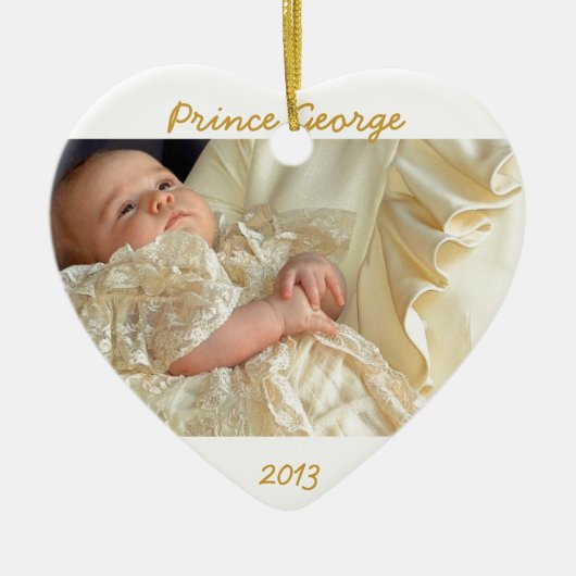 Prince George Heart Ornament (Voorkant)