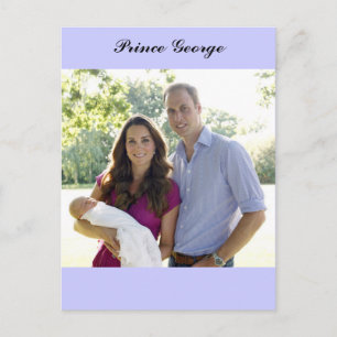 Prince George Kate William Royal Baby Briefkaart