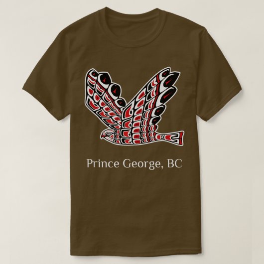 Prince George Redailed Hawk Native Bird of Prey Ar T-shirt (Design voorkant)
