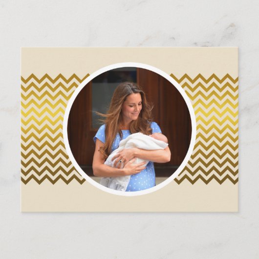 Prince George Royal Baby Briefkaart (Voorkant)
