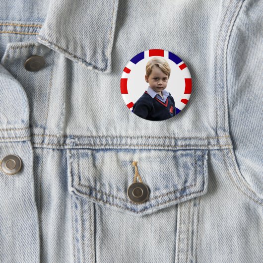 Prince George Royal Baby Button (In situ)