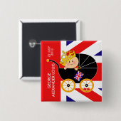 Prince George Royal Baby Button (Voorkant /achterkant)