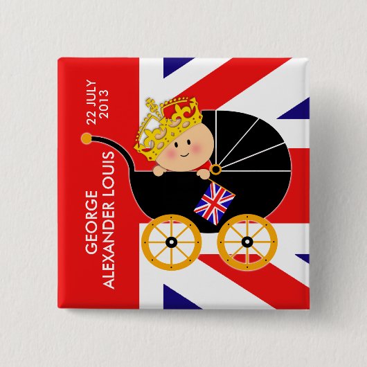 Prince George Royal Baby Button (Voorkant)