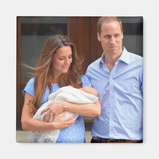 Prince George Royal Baby Magneet (Voorkant)