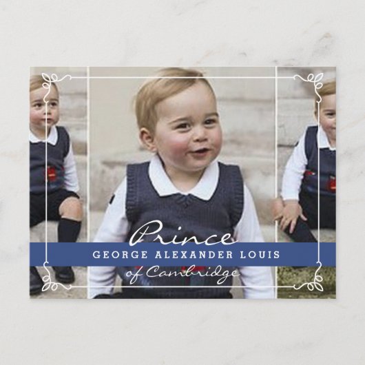 Prince George - William & Kate Briefkaart (Voorkant)