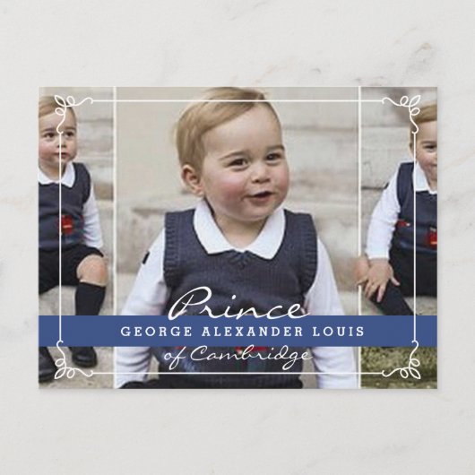 Prince George - William & Kate Briefkaart (Voorkant)