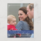 Prince George - William & Kate Briefkaart (Voorkant)
