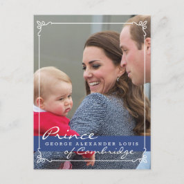 Prince George - William & Kate Briefkaart