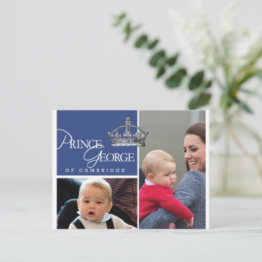 Prince George - William & Kate Briefkaart (Staand voorkant)