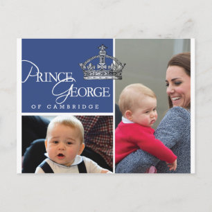 Prince George - William & Kate Briefkaart