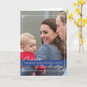 Prince George - William & Kate Kaart (Gele Bloem)