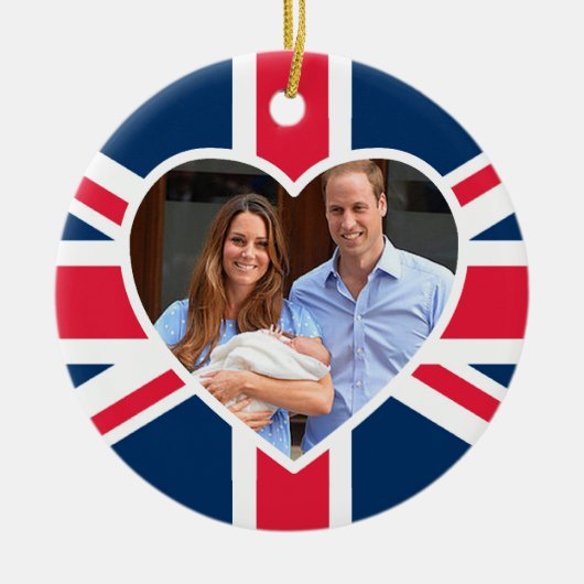 Prince George - William & Kate Keramisch Ornament (Voorkant)