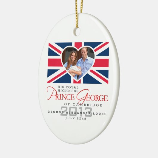 Prince George - William & Kate Keramisch Ornament (Links)