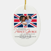 Prince George - William & Kate Keramisch Ornament (Voorkant)