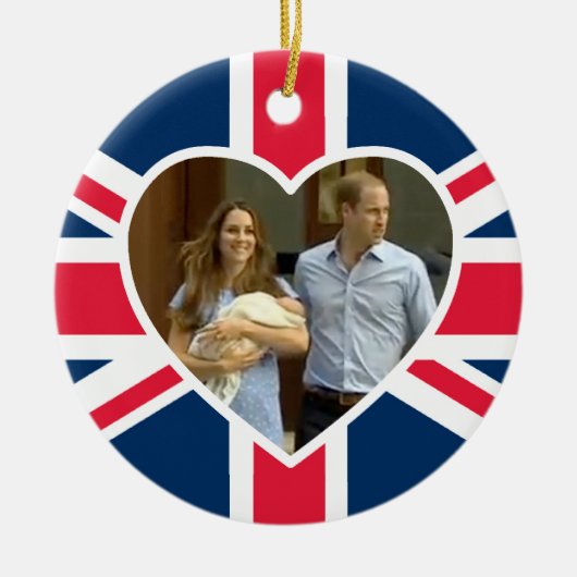 Prince George - William & Kate Keramisch Ornament (Voorkant)