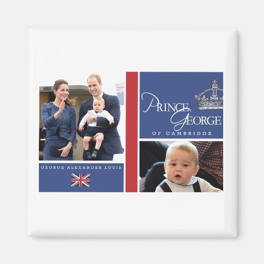 Prince George - William & Kate Magneet (Voorkant)