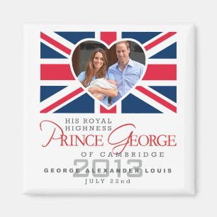 Prince George - William & Kate Magneet