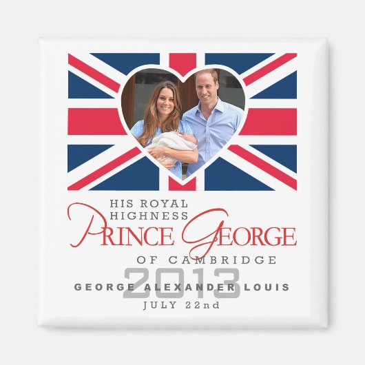 Prince George - William & Kate Magneet (Voorkant)