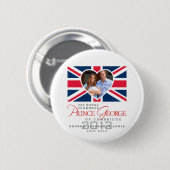 Prince George - William & Kate Ronde Button 5,7 Cm (Voorkant /achterkant)