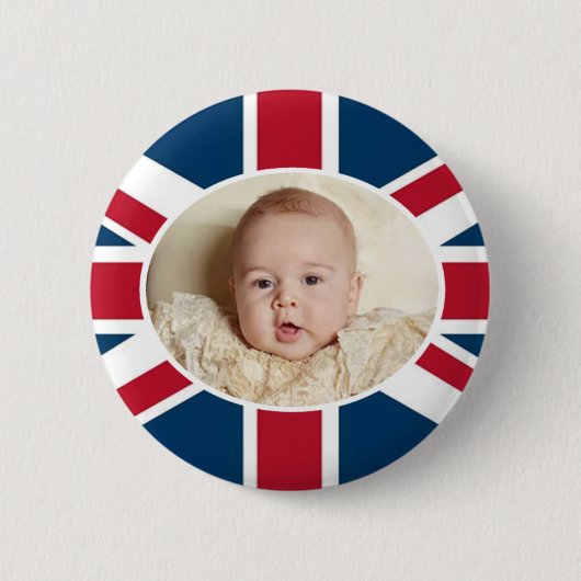 Prince George - William & Kate Ronde Button 5,7 Cm (Voorkant)