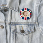 Prince George - William & Kate Ronde Button 5,7 Cm (In situ)
