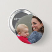 Prince George - William & Kate Ronde Button 5,7 Cm (Voorkant /achterkant)