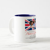 Prince George - William & Kate Tweekleurige Koffiemok (Voorkant links)